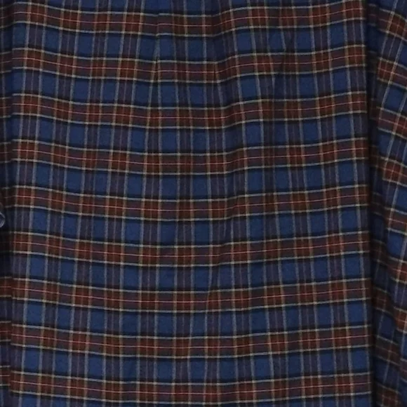 Town craft shirt scotch plaid wrinkle free red blue green white Size XXL - Picture 3 of 4